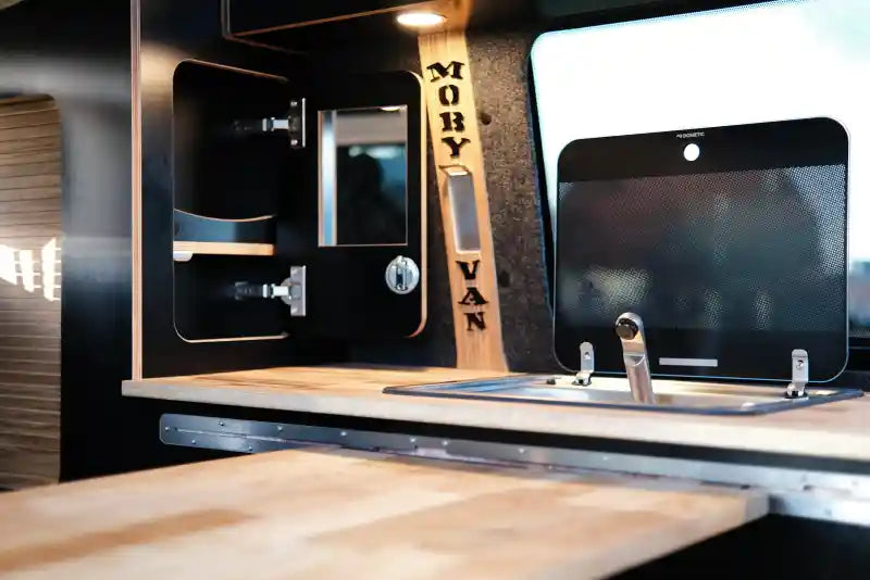 Camper-Küchenzeile mit Schranksystem für VW T5, T6.1, Bully