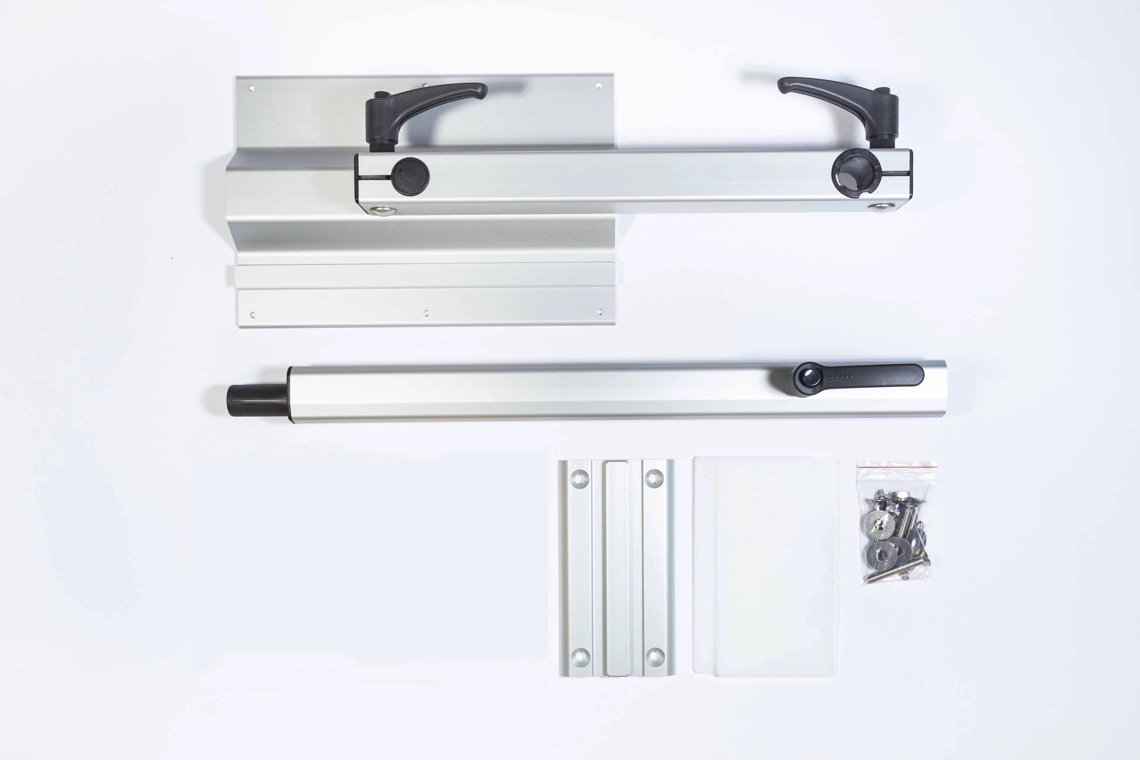 Lagun Tischgestell-Set mit dreh- und klappbarer Befestigungsplatte