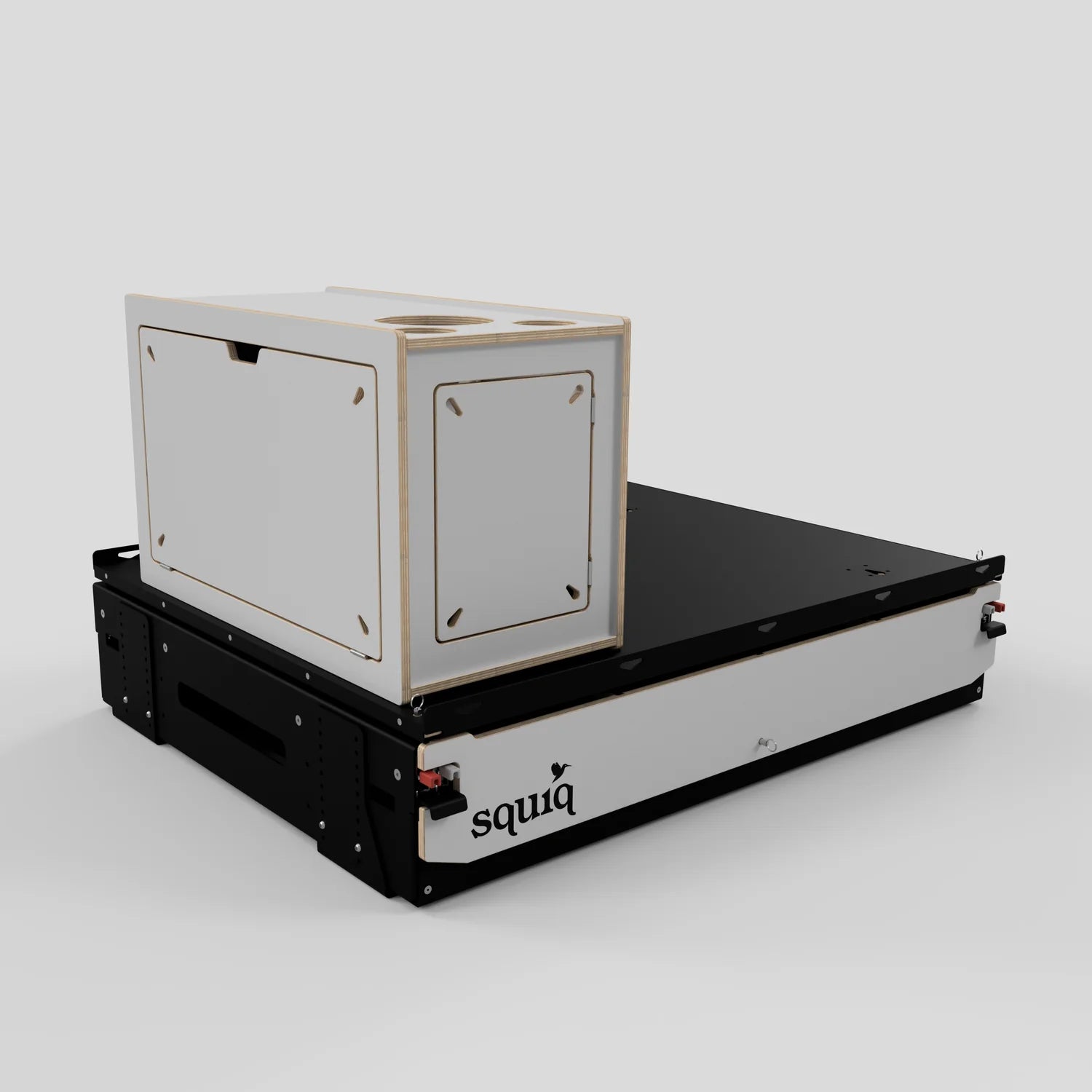 SQUIQ Traveler max – Kofferraumauszug mit Campingbox für Van, Caddy & ID.Buzz