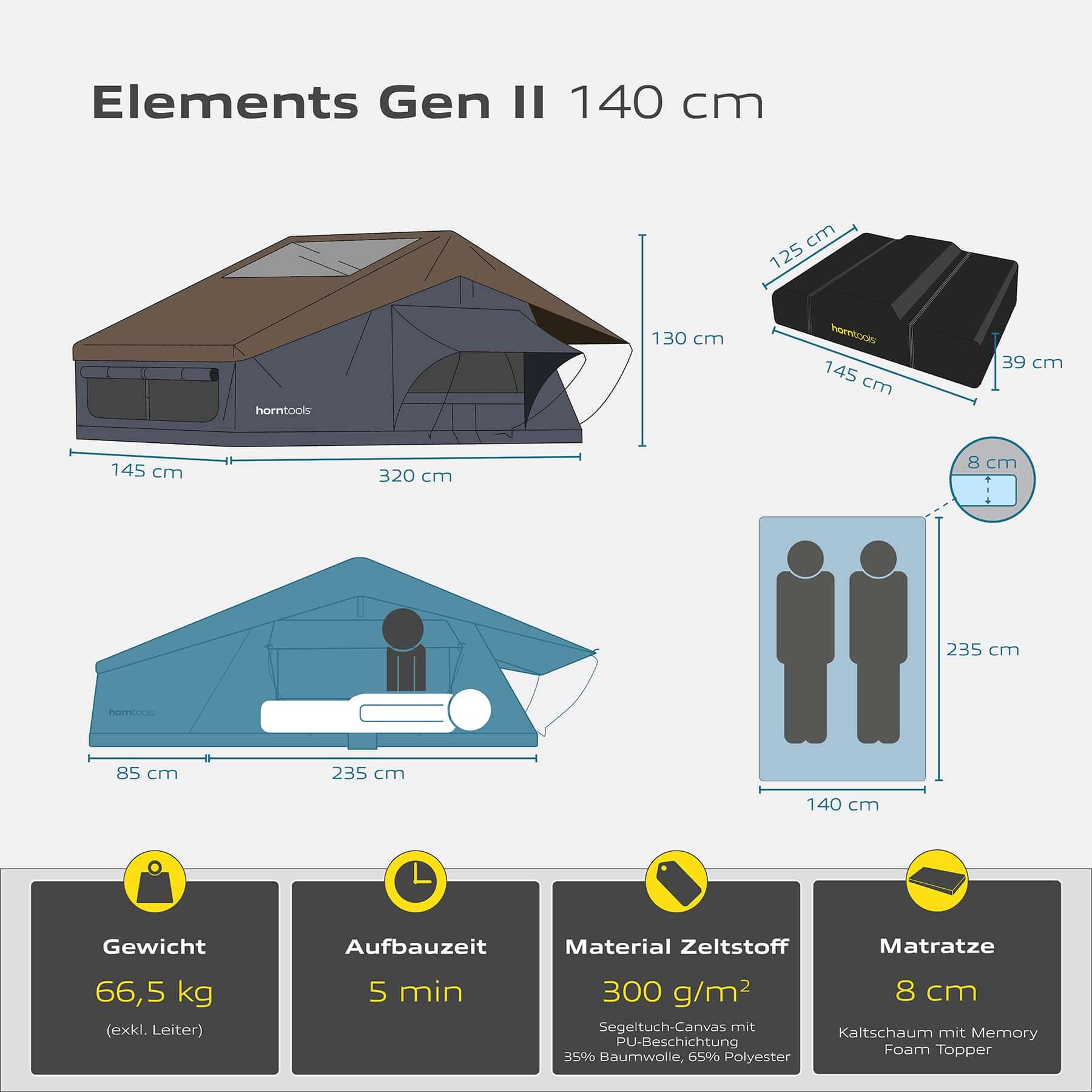 Horntools Dachzelt Elements Gen II