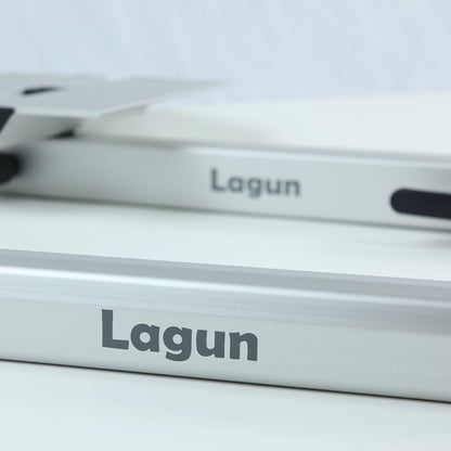 Lagun Tischgestell Set mit standard Befestigungsplatte - Silber