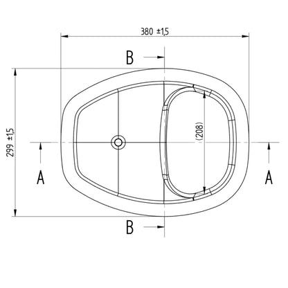 Trelino insert de séparation pour séparer les toilettes sèches avec bouchon