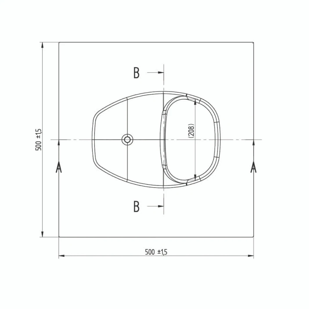 Trelino insert de séparation XL pour toilettes sèches séparées avec bouchon