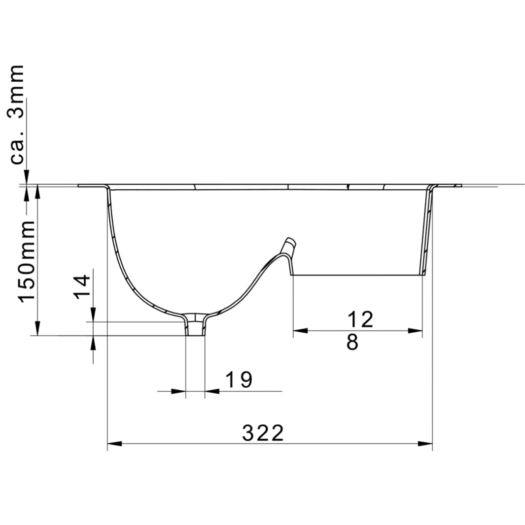 Trelino insert de séparation XL pour toilettes sèches séparées avec bouchon