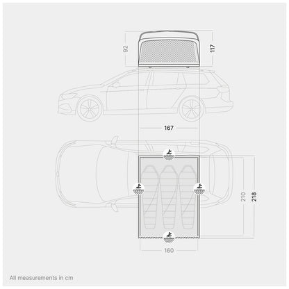 qeedo Freedom Compact 3 : La tente de toit légère et compacte pour trois