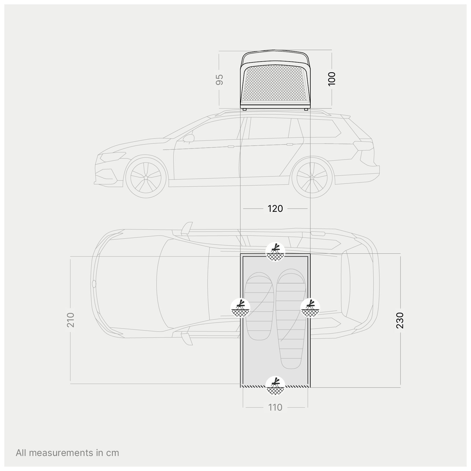 Roof tent qeedo Freedom Compact 1+