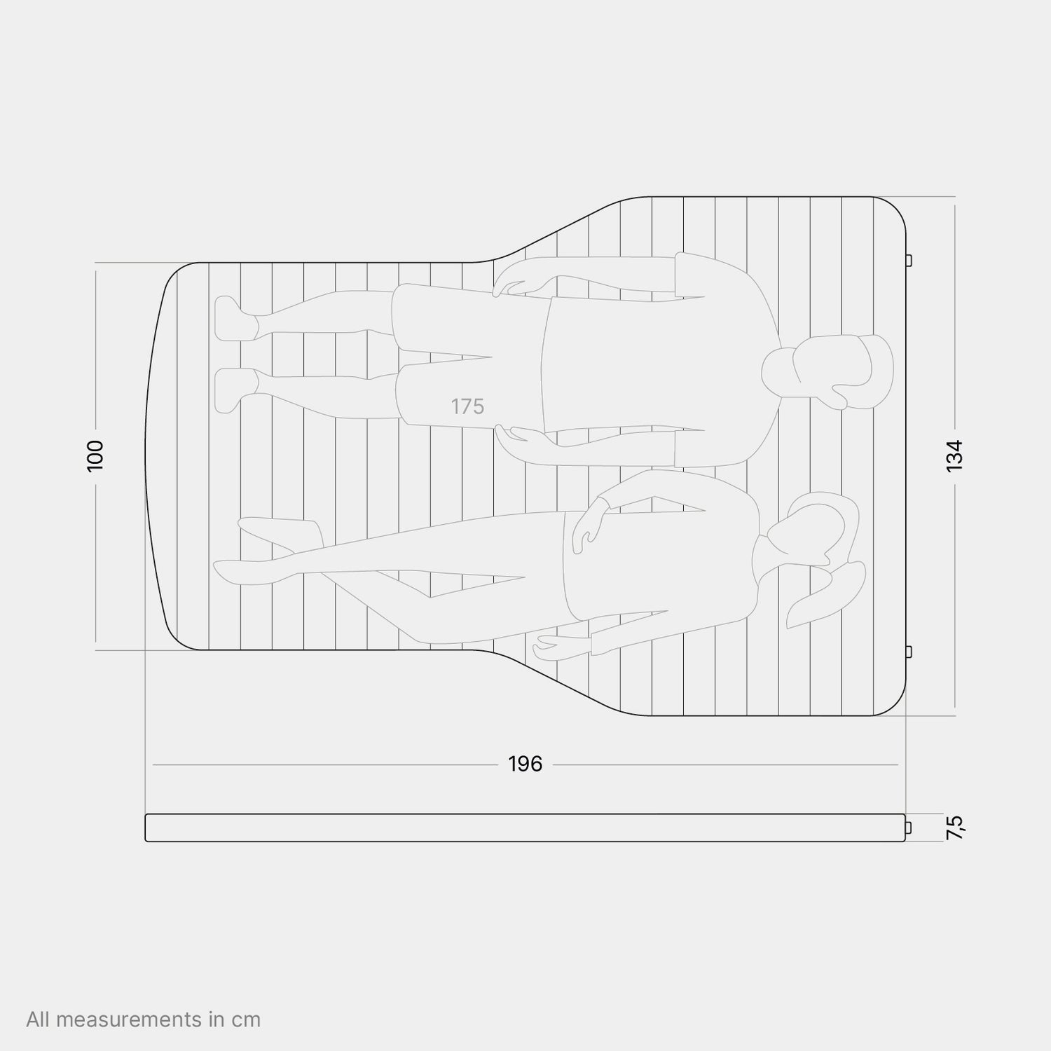 qeedo Cloudmat Y, matelas super confortable adapté à Tesla Model Y