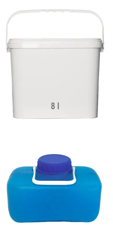 Container set for dry toilet separation toilet self-assembly urine canister + for solids