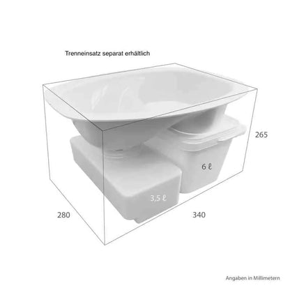 Container set for dry toilet separation toilet self-assembly urine canister + for solids